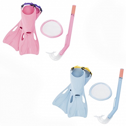 Набор для ныряния - Флаппер с маской, трубкой и ластами, от 3 лет, 2 цвета 