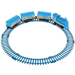 Железная дорога Синий Трактор длина 90 см на батарейках (Играем вместе, 1611B159-R) - миниатюра