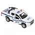 Полицейская машина Mitsubishi L200 Pickup 13 см свет-звук двери открываются металлическая   - миниатюра №4