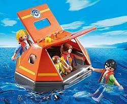 Игровой набор Береговая охрана: Спасательный плот (Playmobil, 5545pm) - миниатюра