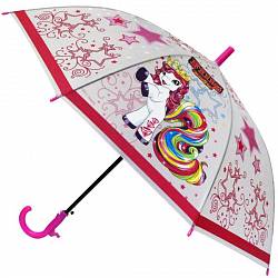 Зонт детский прозрачный из серии Филли, диаметр 50 см., со свистком (Играем Вместе, UM45T-FILLsim) - миниатюра