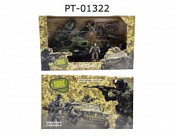 Набор военной техники с фигуркой и аксессуарами Боевая сила (Abtoys, PT-01322) - миниатюра
