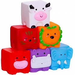 Кубики для ванной - Мои любимые животные (Junfa Toys, TL936) - миниатюра