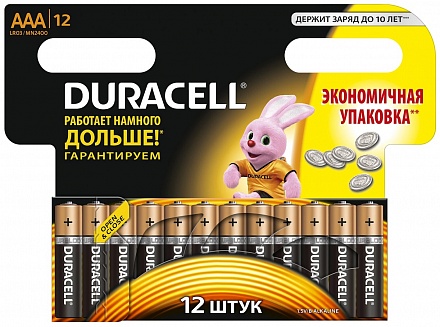 Батарейки "мизинчиковые" Duracell ААA/LR03, 12 шт. 