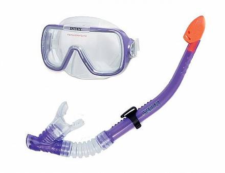 Детская маска для плавания с трубкой - Wave Rider Swim 