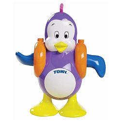 Музыкальная игрушка для ванны - Плескающийся Пингвин, звук (Tomy, ТО2755) - миниатюра
