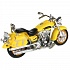 Мотоцикл металлический Крузер 14,5 см, свет, звук, выдвижная подножка, вращается руль   - миниатюра №1