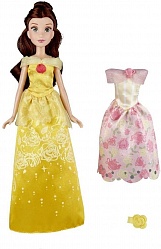 Кукла Белль с двумя нарядами Disney Princess (Hasbro, e0284-e0073) - миниатюра
