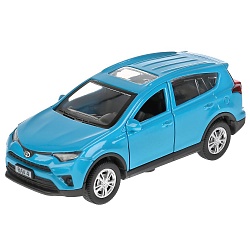 Машина металлическая Toyota Rav4, 12 см, открываются двери, инерционная, синяя (Технопарк, RAV4-BU) - миниатюра