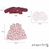 Одежда для кукол и пупсов 30-35 см платье болеро вишневое трусики  - миниатюра №10