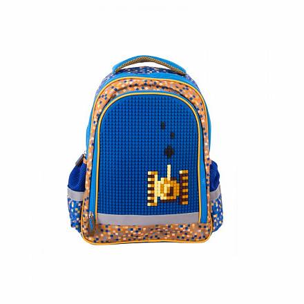 Рюкзак школьный с пикси-дотами, цвет синий 