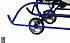 Санимобиль на колесах "Премиум", педальный принцип - синие  - миниатюра №3
