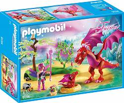 Игровой набор из серии Феи: Дружелюбный дракон с ребенком (Playmobil, 9134pm) - миниатюра