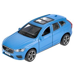 Машина Volvo XC60 r-design 12 см матовый синий двери и багажник открываются металлический (Технопарк, XC60-12FIL-BU) - миниатюра