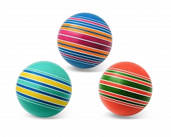 Мяч из серии Полосатики, ручное окрашивание: полосатики, ленточки, дорожки (Чебоксарский Завод, Р3-200По) (ассортимент) - миниатюра