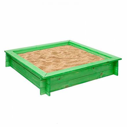 Деревянная песочница – Клио, зеленая 