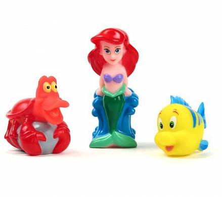 Набор фигурок для купания - Ариэль, Себастьян и Флаундер, Disney 