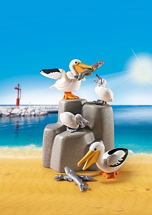 Игровой набор из серии Аквариум: Семья пеликанов 