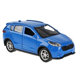 Модель Kia Sportage, синяя, 12 см, открываются двери, инерционная (Технопарк, SPORTAGE-BU) - миниатюра