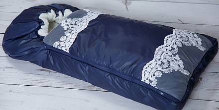 Конверт-одеяло на выписку М-2053, синий 