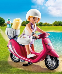 Экстра-набор - Посетительница пляжа со скутером (Playmobil, 9084pm) - миниатюра
