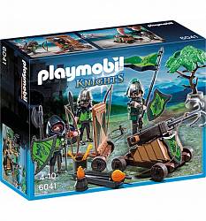 Игровой набор из серии Рыцари: Катапульта Рыцарей Волка (Playmobil, 6041pm) - миниатюра
