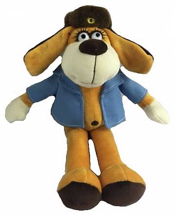 Мягкая игрушка - Собака в голубом пиджаке, 15 см 