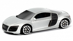 Металлическая машина - Audi R8 V10, 1:64, серебристый (RMZ City, 344996S-SIL) - миниатюра