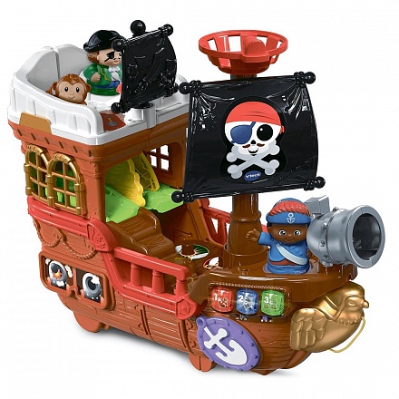 Пиратский корабль с фигурками и аксессуарами, свет и звук 