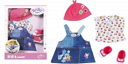 Одежда для куклы Baby born – Джинсовая коллекция, платье (Zapf Creation, 824-498D) - миниатюра
