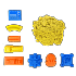 Тематический набор - Космический песок, желтый, 2 кг  - миниатюра №1
