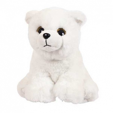 Игрушка мягкая Медведь белый полярный, 15 см 
