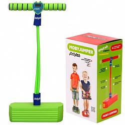 Тренажер для прыжков MobyJumper со счетчиком, светом и звуком, зеленый (Moby Kids, 68558) - миниатюра