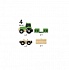 Игровой набор Трактор с бревнами и прицепом  - миниатюра №2