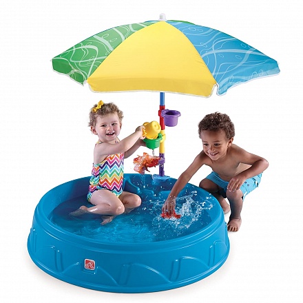 Бассейн для малышей с зонтиком 